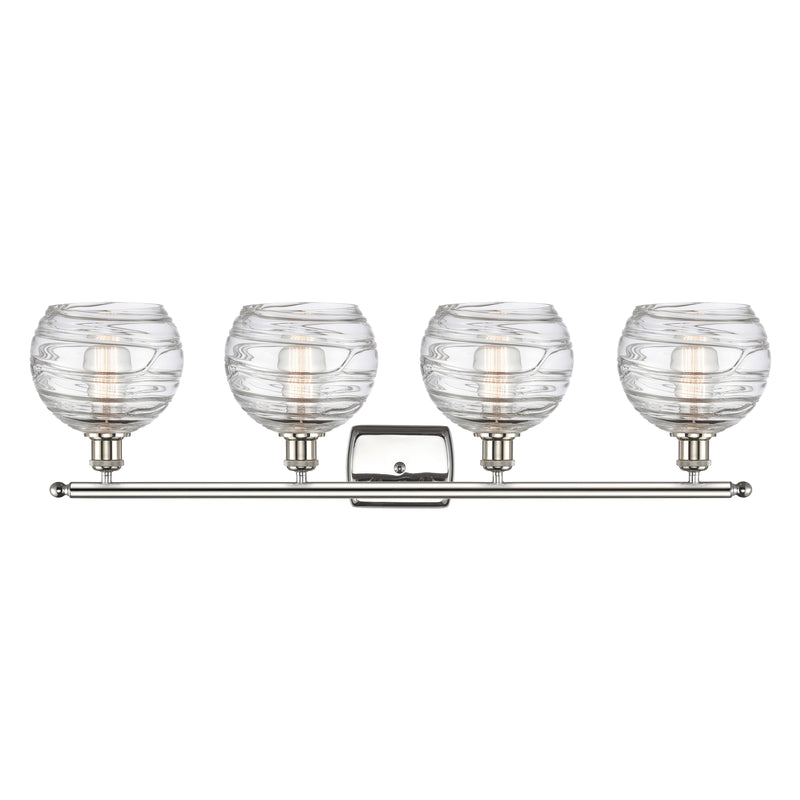 Innovations Lighting Deco Swirl 4 Light 36" Bath Vanity Light 516-4W-PN-G1213-8-LED
