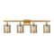 Cobbleskill Bath Vanity Light shown in the Satin Gold finish with a Mercury shade