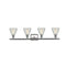 Innovations Lighting Conesus 4 Light Bath Vanity Light Part Of The Ballston Collection 516-4W-SN-G275-LED