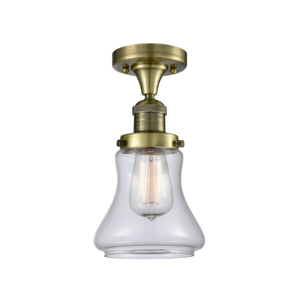 Innovations Lighting Bellmont 1 Light Semi-Flush Mount Part Of The Franklin Restoration Collection 517-1CH-AB-G192