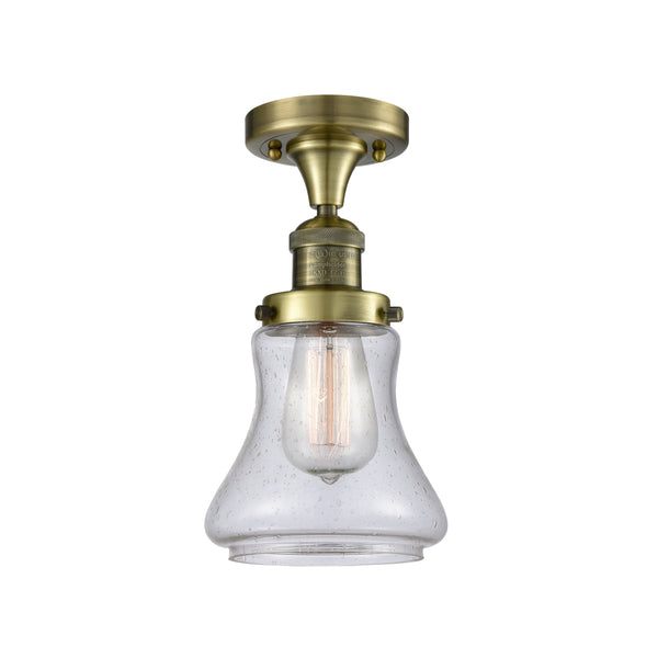 Innovations Lighting Bellmont 1 Light Semi-Flush Mount Part Of The Franklin Restoration Collection 517-1CH-AB-G194