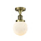 Innovations Lighting Beacon 1 Light 6" Semi-Flush Mount 517-1CH-AB-G201-6