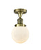 Innovations Lighting Beacon 1 Light 6" Semi-Flush Mount 517-1CH-AB-G201-6-LED