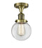 Innovations Lighting Beacon 1 Light 6" Semi-Flush Mount 517-1CH-AB-G202-6-LED