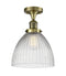 Innovations Lighting Seneca Falls 1 Light Semi-Flush Mount Part Of The Franklin Restoration Collection 517-1CH-AB-G222-LED