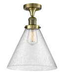 Innovations Lighting X-Large Cone 1 Light Semi-Flush Mount Part Of The Franklin Restoration Collection 517-1CH-AB-G44-L