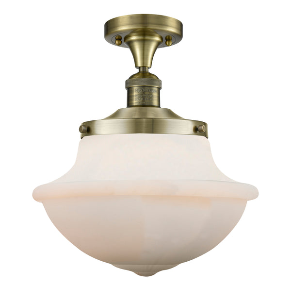 Innovations Lighting Oxford 1 Light 11.75" Semi-Flush Mount 517-1CH-AB-G541-LED