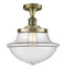 Innovations Lighting Oxford 1 Light 11.75" Semi-Flush Mount 517-1CH-AB-G542-LED