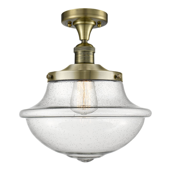 Innovations Lighting Oxford 1 Light 11.75" Semi-Flush Mount 517-1CH-AB-G544-LED