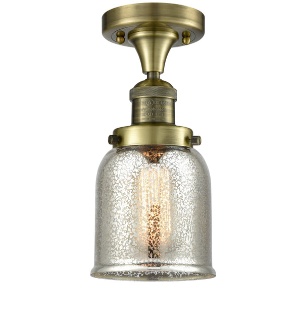 Innovations Lighting Small Bell 1 Light Semi-Flush Mount Part Of The Franklin Restoration Collection 517-1CH-AB-G58-LED