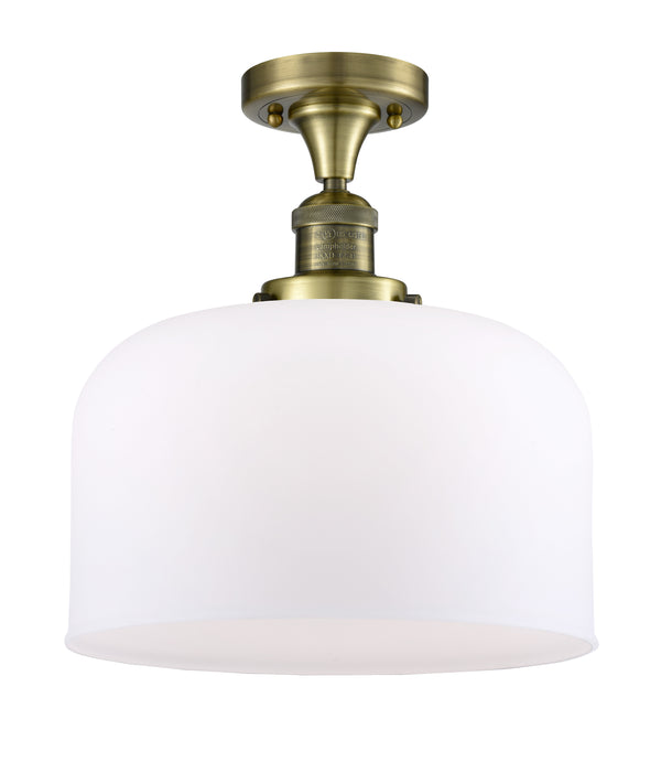 Innovations Lighting X-Large Bell 1 Light Semi-Flush Mount Part Of The Franklin Restoration Collection 517-1CH-AB-G71-L