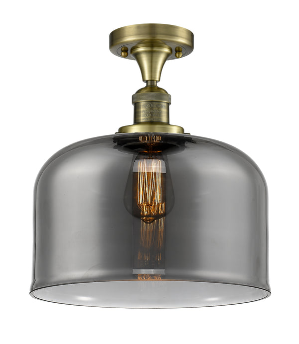 Innovations Lighting X-Large Bell 1 Light Semi-Flush Mount Part Of The Franklin Restoration Collection 517-1CH-AB-G73-L