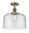 Innovations Lighting X-Large Bell 1 Light Semi-Flush Mount Part Of The Franklin Restoration Collection 517-1CH-AB-G74-L