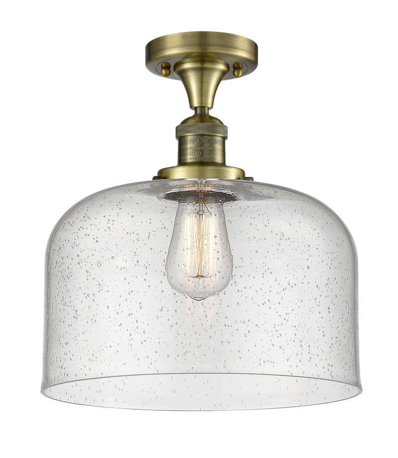 Innovations Lighting X-Large Bell 1 Light Semi-Flush Mount Part Of The Franklin Restoration Collection 517-1CH-AB-G74-L