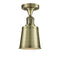 Innovations Lighting Addison 1 Light Semi-Flush Mount Part Of The Franklin Restoration Collection 517-1CH-AB-M9-AB