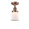 Innovations Lighting Small Canton 1 Light Semi-Flush Mount Part Of The Franklin Restoration Collection 517-1CH-AC-G181S