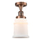 Innovations Lighting Canton 1 Light Semi-Flush Mount Part Of The Franklin Restoration Collection 517-1CH-AC-G181