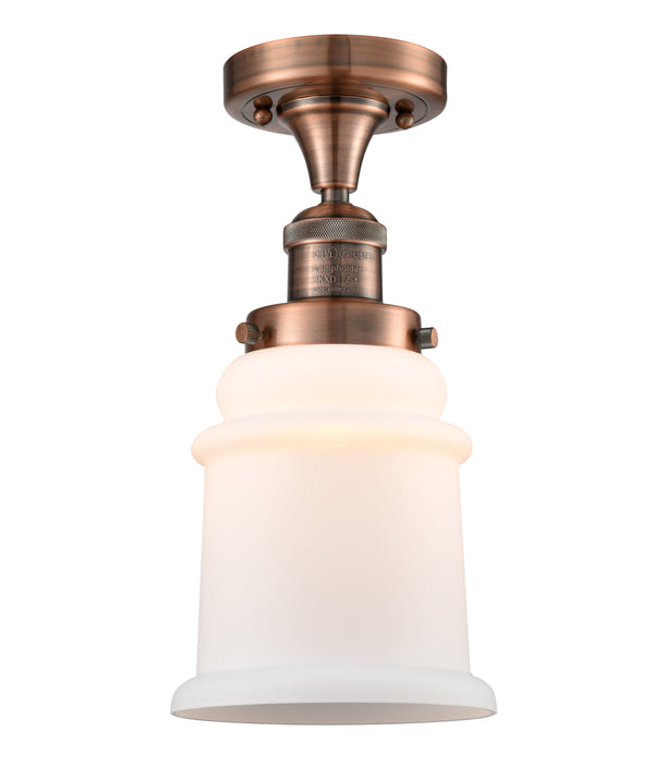 Innovations Lighting Canton 1 Light Semi-Flush Mount Part Of The Franklin Restoration Collection 517-1CH-AC-G181-LED