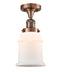 Innovations Lighting Canton 1 Light Semi-Flush Mount Part Of The Franklin Restoration Collection 517-1CH-AC-G181-LED
