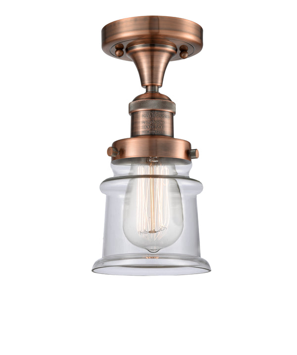 Innovations Lighting Small Canton 1 Light Semi-Flush Mount Part Of The Franklin Restoration Collection 517-1CH-AC-G182S-LED