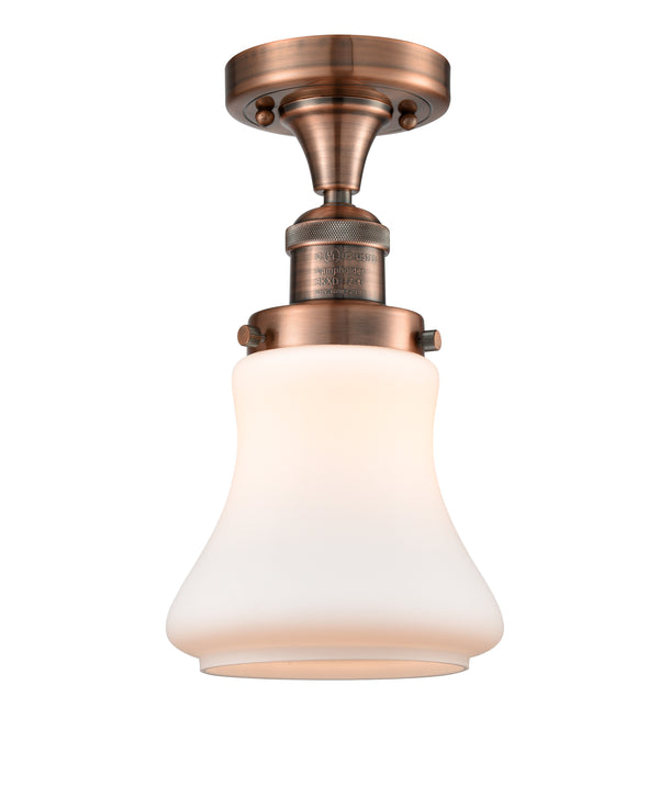 Innovations Lighting Bellmont 1 Light Semi-Flush Mount Part Of The Franklin Restoration Collection 517-1CH-AC-G191-LED