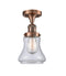Innovations Lighting Bellmont 1 Light Semi-Flush Mount Part Of The Franklin Restoration Collection 517-1CH-AC-G192-LED