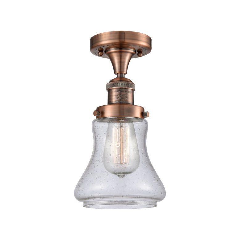 Innovations Lighting Bellmont 1 Light Semi-Flush Mount Part Of The Franklin Restoration Collection 517-1CH-AC-G194