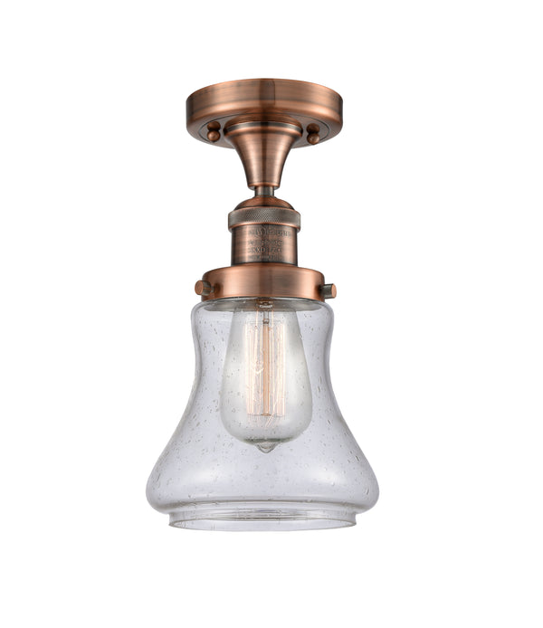 Innovations Lighting Bellmont 1 Light Semi-Flush Mount Part Of The Franklin Restoration Collection 517-1CH-AC-G194-LED
