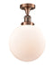 Innovations Lighting Beacon 1 Light 10" Semi-Flush Mount 517-1CH-AC-G201-10-LED