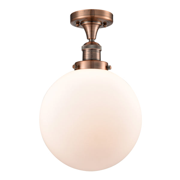 Innovations Lighting Beacon 1 Light 10" Semi-Flush Mount 517-1CH-AC-G201-10