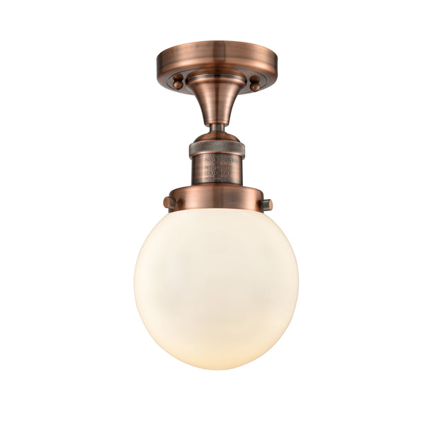 Innovations Lighting Beacon 1 Light 6" Semi-Flush Mount 517-1CH-AC-G201-6