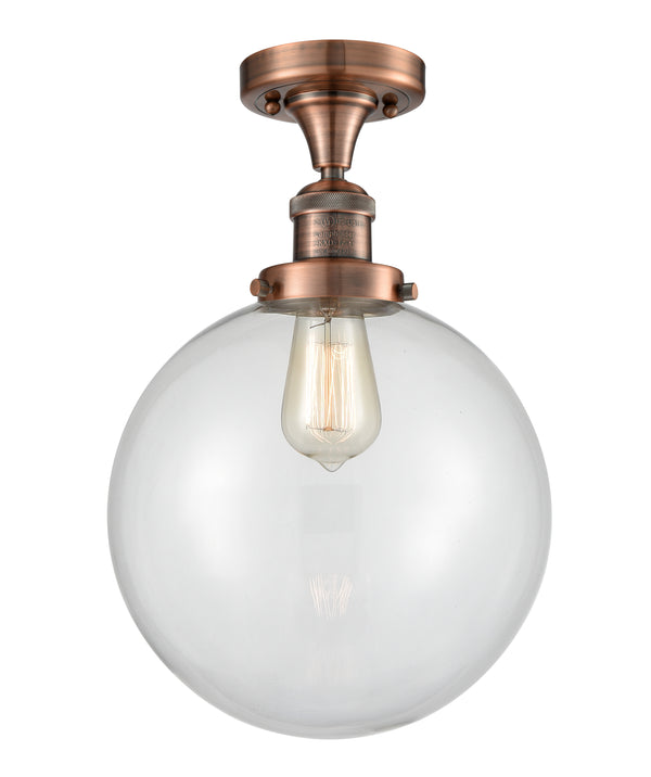 Innovations Lighting Beacon 1 Light 10" Semi-Flush Mount 517-1CH-AC-G202-10-LED