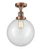 Innovations Lighting Beacon 1 Light 10" Semi-Flush Mount 517-1CH-AC-G202-10-LED