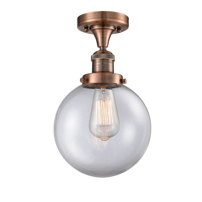 Innovations Lighting Beacon 1 Light 8" Semi-Flush Mount 517-1CH-AC-G202-8