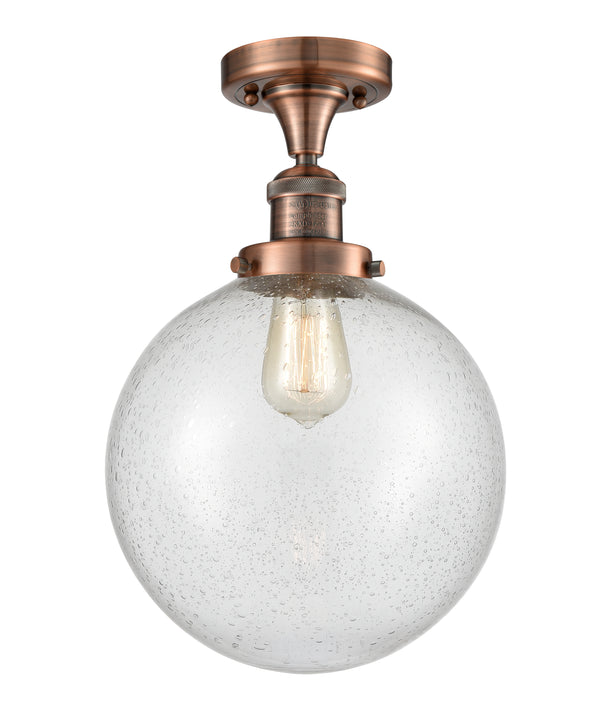 Innovations Lighting Beacon 1 Light 10" Semi-Flush Mount 517-1CH-AC-G204-10-LED