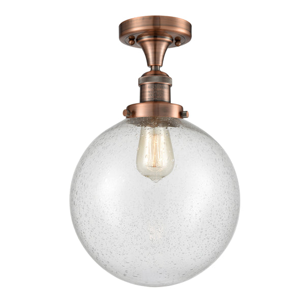 Innovations Lighting Beacon 1 Light 10" Semi-Flush Mount 517-1CH-AC-G204-10