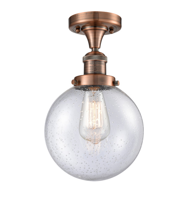 Innovations Lighting Beacon 1 Light 8" Semi-Flush Mount 517-1CH-AC-G204-8-LED