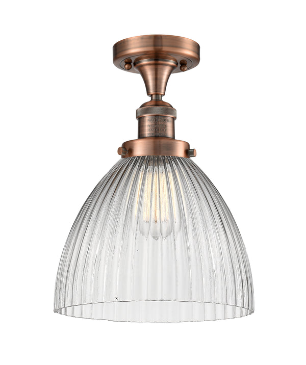 Innovations Lighting Seneca Falls 1 Light Semi-Flush Mount Part Of The Franklin Restoration Collection 517-1CH-AC-G222-LED