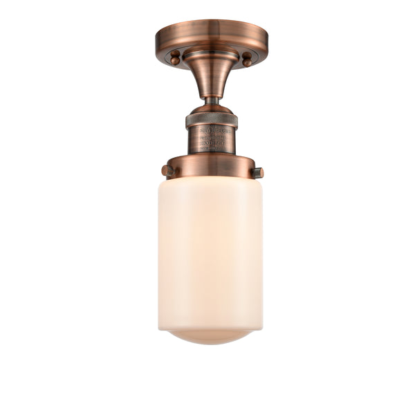 Innovations Lighting Dover 1 Light Semi-Flush Mount Part Of The Franklin Restoration Collection 517-1CH-AC-G311