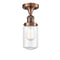 Innovations Lighting Dover 1 Light Semi-Flush Mount Part Of The Franklin Restoration Collection 517-1CH-AC-G312
