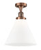 Innovations Lighting X-Large Cone 1 Light Semi-Flush Mount Part Of The Franklin Restoration Collection 517-1CH-AC-G41-L-LED