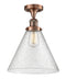 Innovations Lighting X-Large Cone 1 Light Semi-Flush Mount Part Of The Franklin Restoration Collection 517-1CH-AC-G44-L