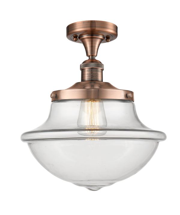 Innovations Lighting Oxford 1 Light 11.75" Semi-Flush Mount 517-1CH-AC-G542-LED