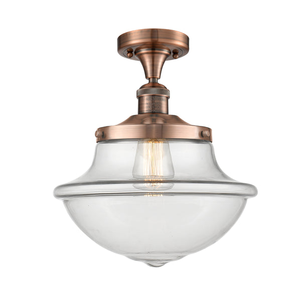 Innovations Lighting Oxford 1 Light 11.75" Semi-Flush Mount 517-1CH-AC-G542