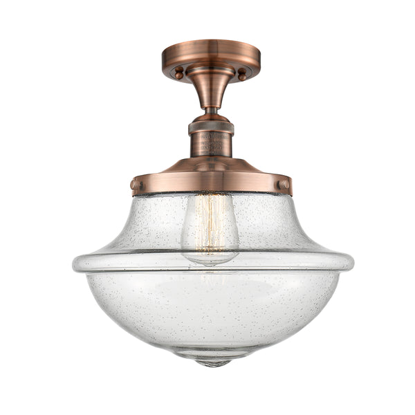 Innovations Lighting Oxford 1 Light 11.75" Semi-Flush Mount 517-1CH-AC-G544