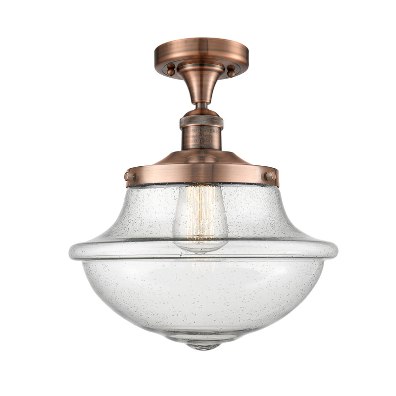 Innovations Lighting Oxford 1 Light 11.75" Semi-Flush Mount 517-1CH-AC-G544
