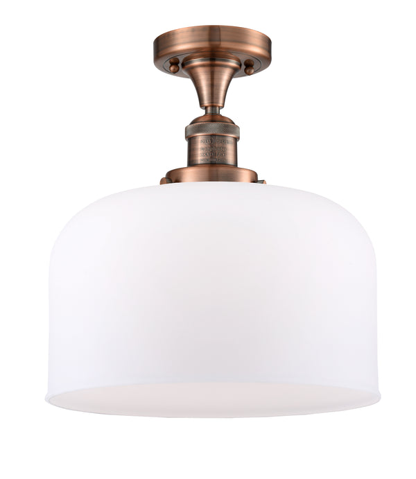 Innovations Lighting X-Large Bell 1 Light Semi-Flush Mount Part Of The Franklin Restoration Collection 517-1CH-AC-G71-L-LED