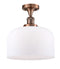 Innovations Lighting X-Large Bell 1 Light Semi-Flush Mount Part Of The Franklin Restoration Collection 517-1CH-AC-G71-L-LED