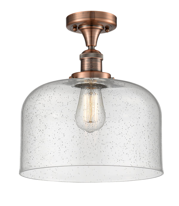 Innovations Lighting X-Large Bell 1 Light Semi-Flush Mount Part Of The Franklin Restoration Collection 517-1CH-AC-G74-L