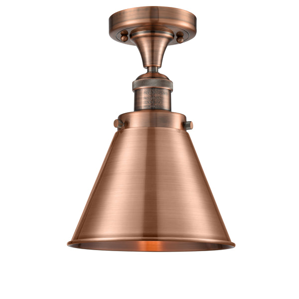 Innovations Lighting Appalachian 1 Light Semi-Flush Mount Part Of The Franklin Restoration Collection 517-1CH-AC-M13-AC